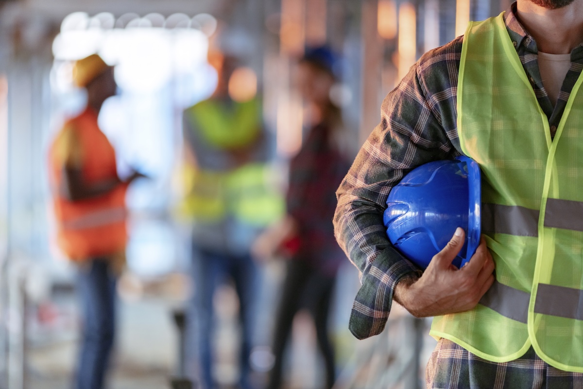 Worker On Jobsite