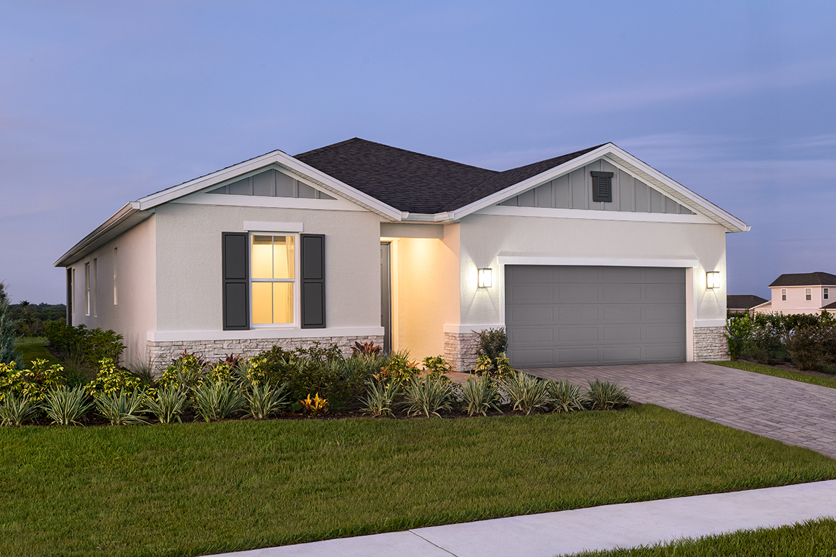 Exterior of a new home