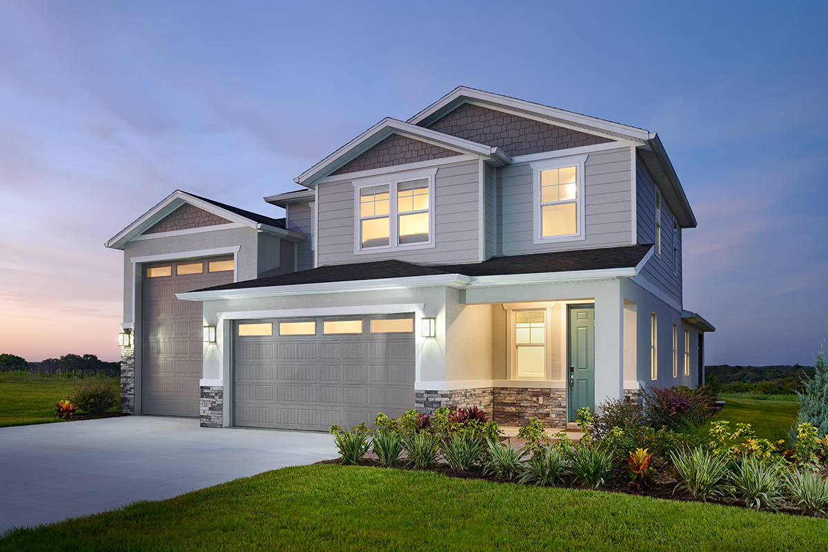 Exterior of a new home