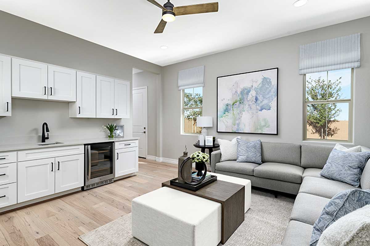 Living area in one of Richmond American's impressive multigenerational homes