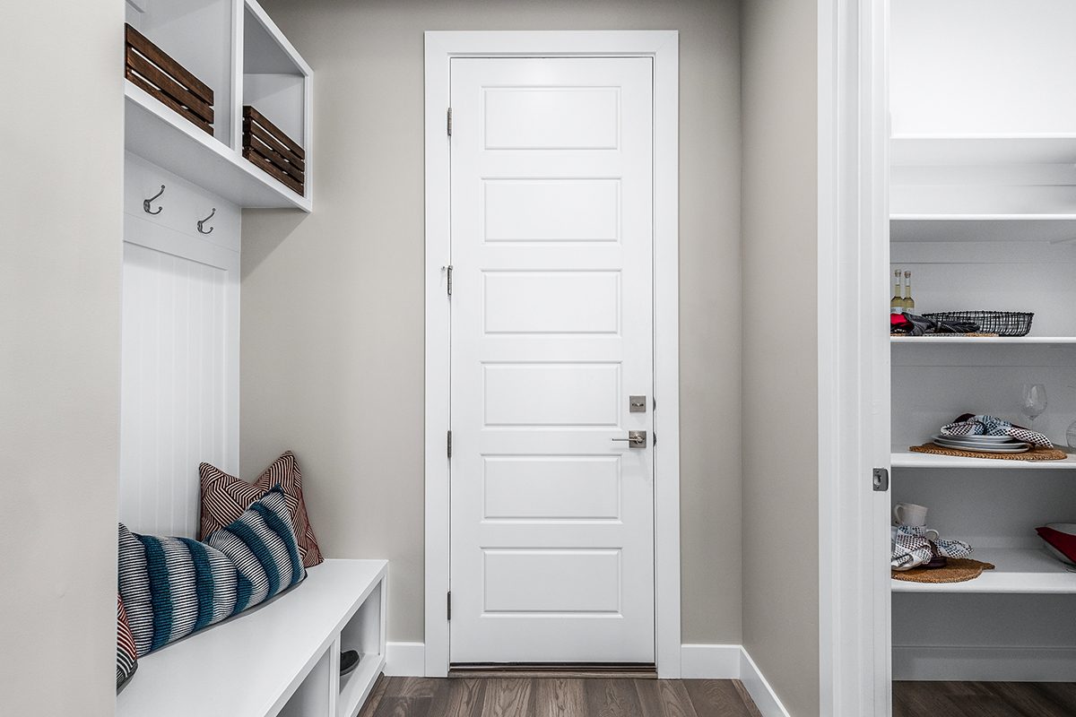 Mudroom in a new home