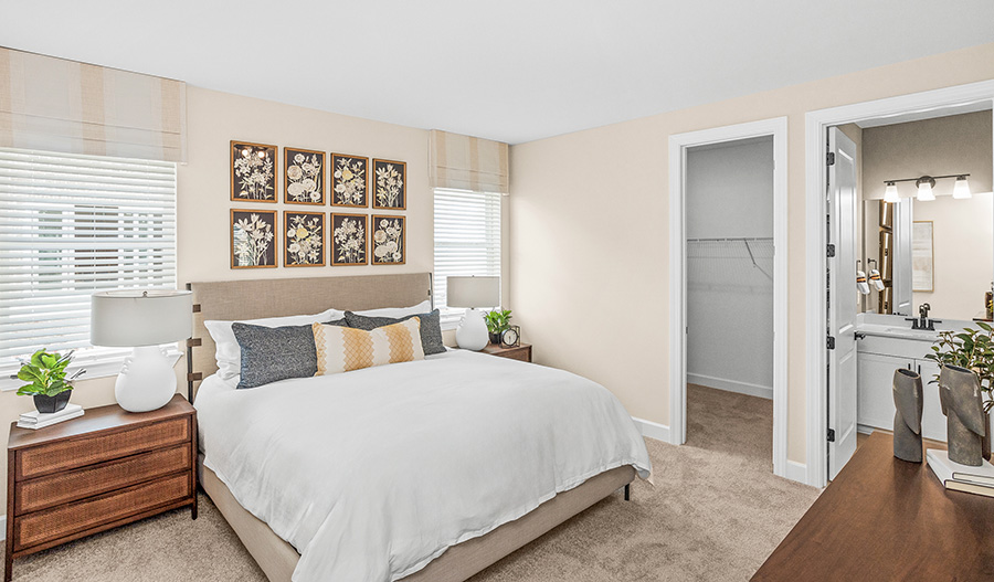 Beautiful primary suite in a new home