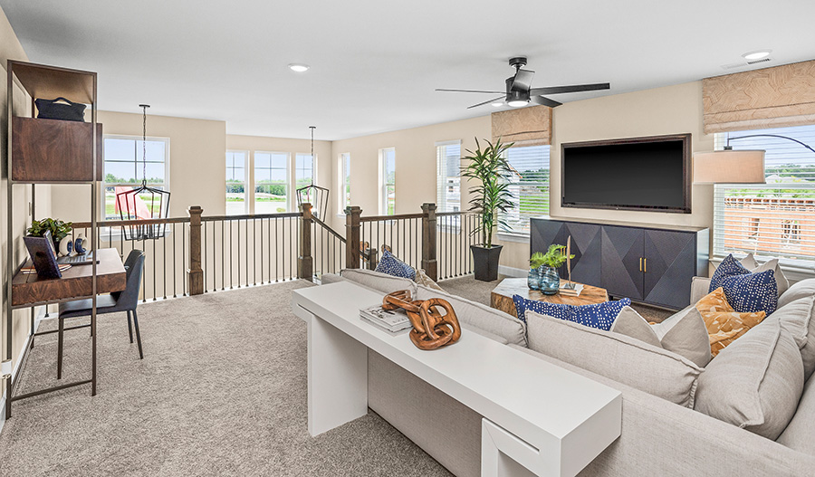 Airy loft in a new home