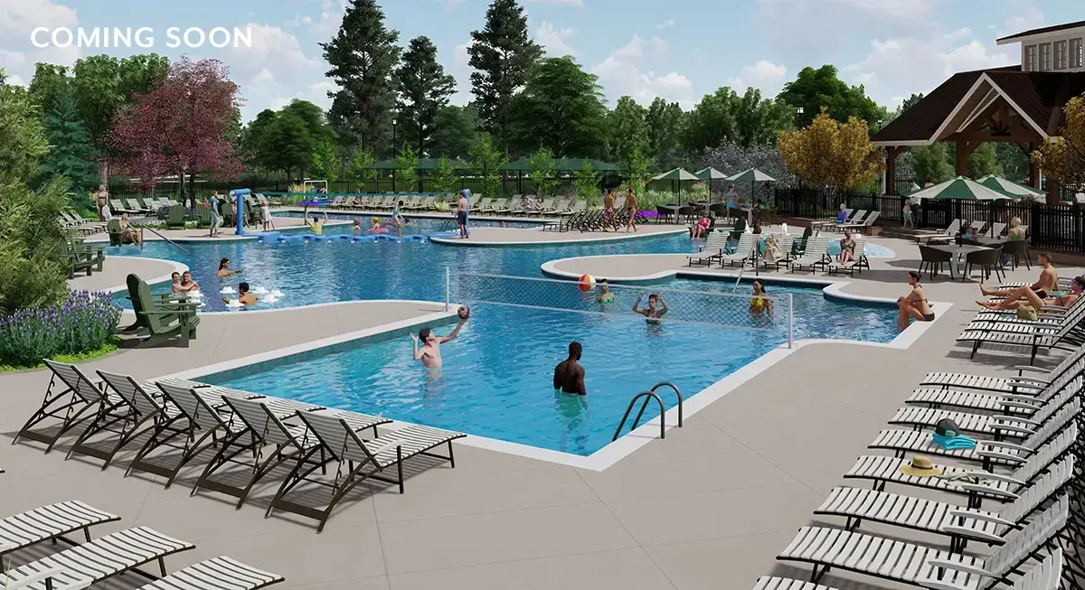 A rendering of the future Legacy Pointe pool