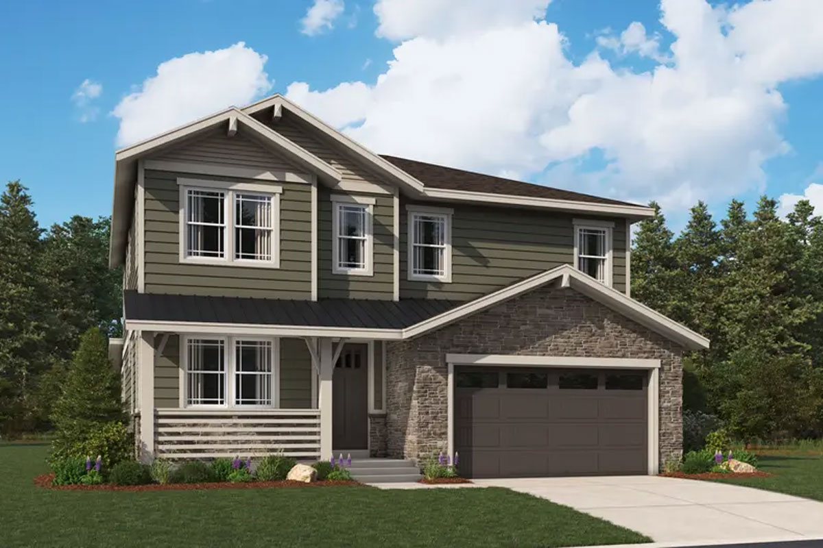 Exterior of the two-story Delta floor plan