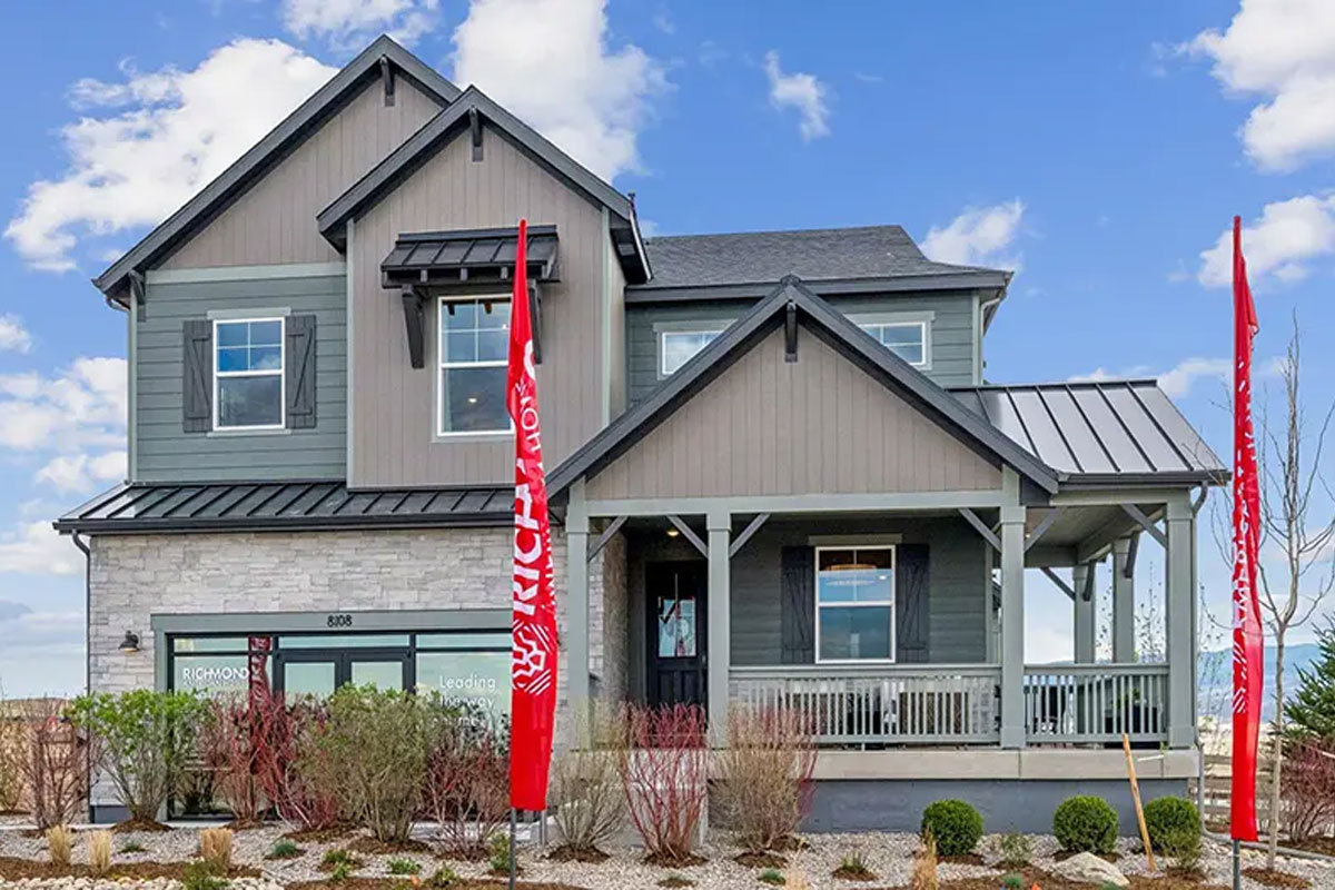 Exterior view of the Teton model home