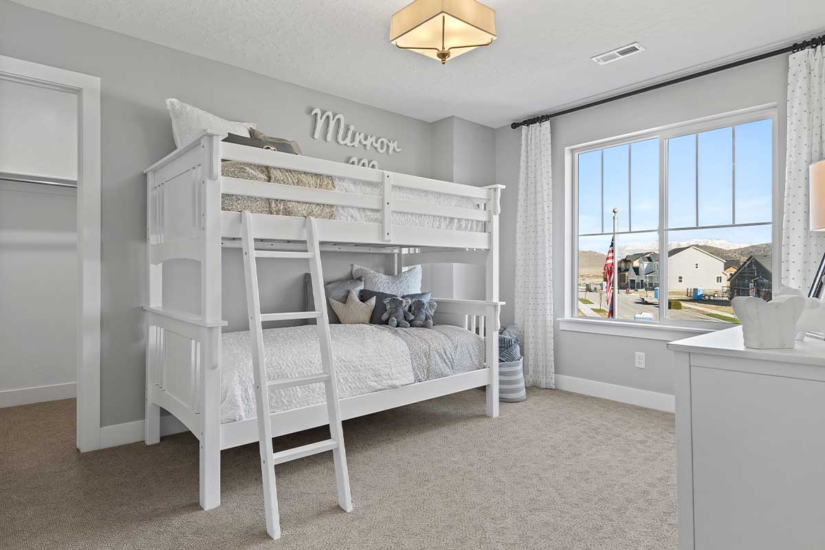 Bunk beds in a children's bedroom