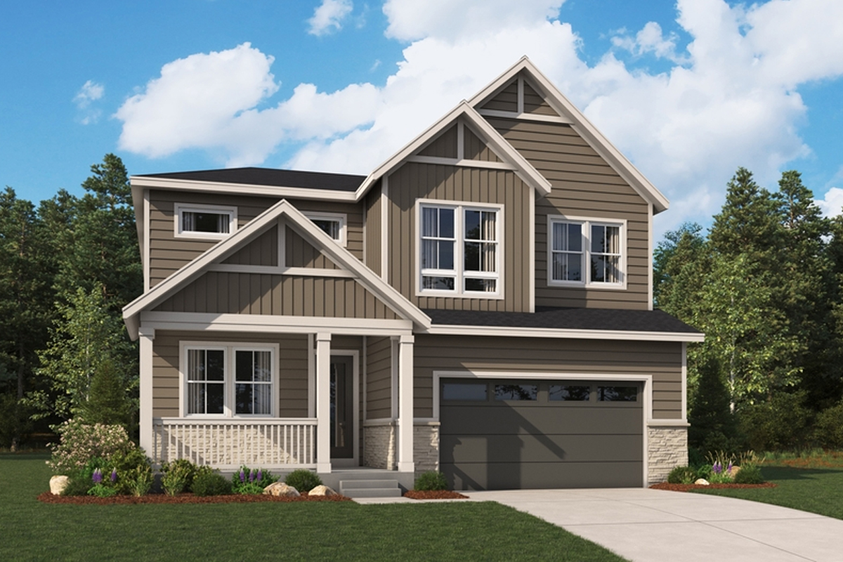 Exterior of an eye-catching new home