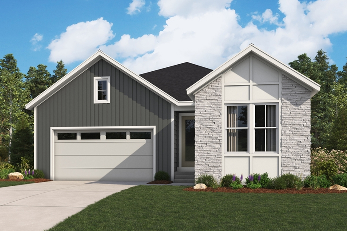 Exterior of a handsome new home