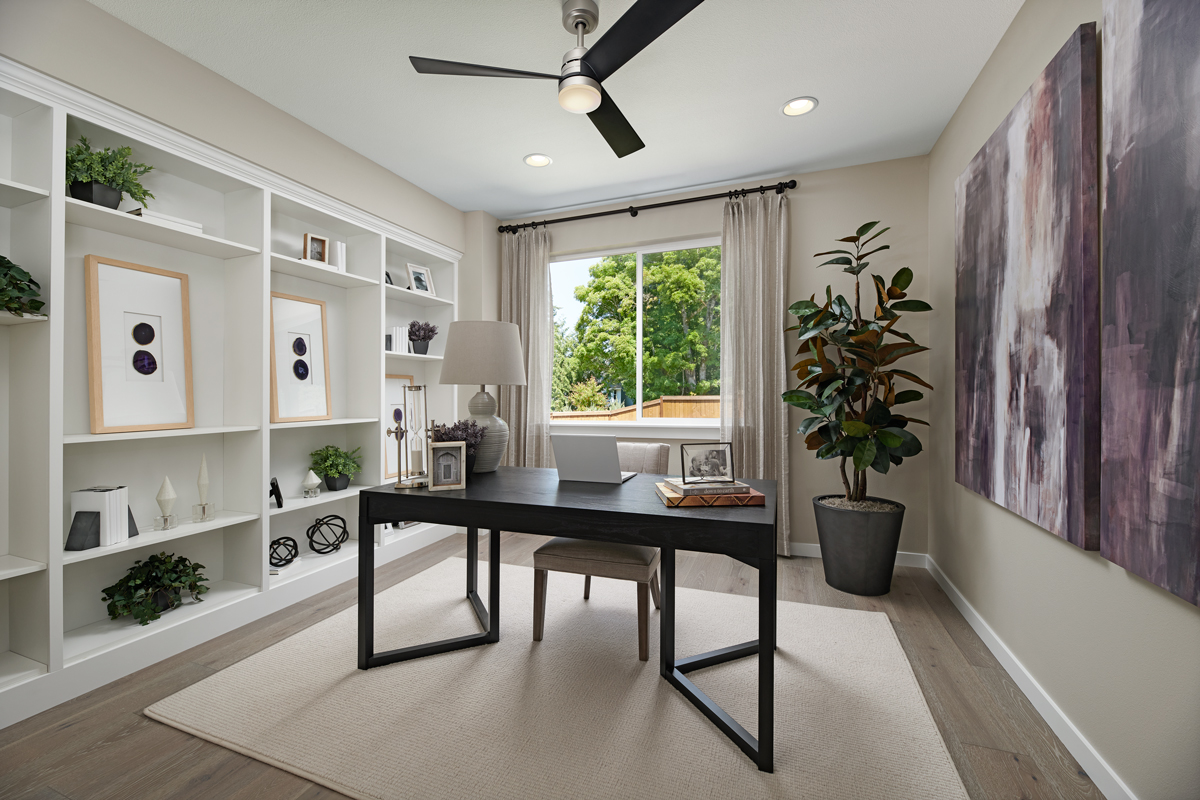 impressive study in a smart floor plan