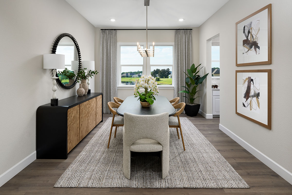 Formal elegant dining room