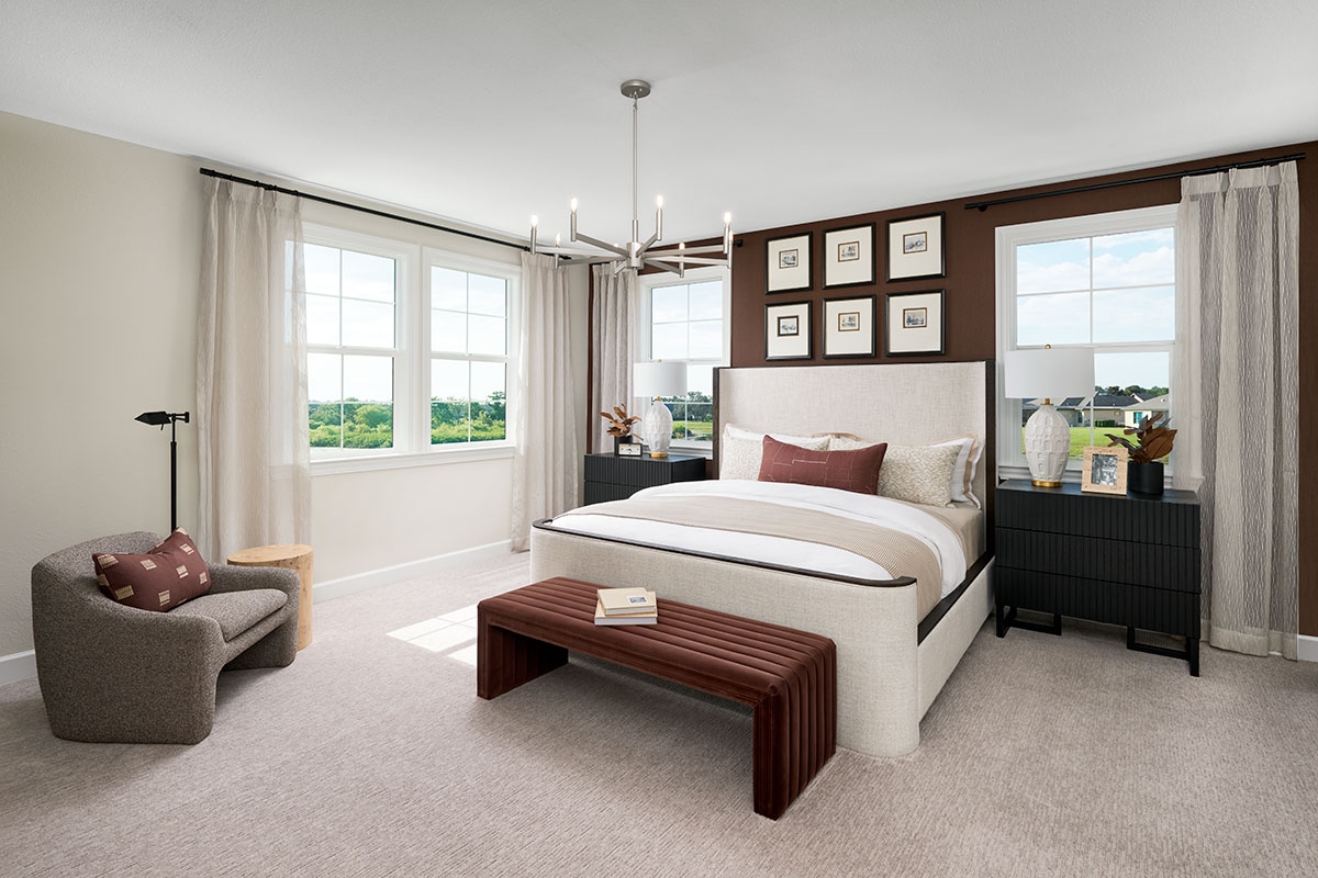 Primary suite in a smart floor plan