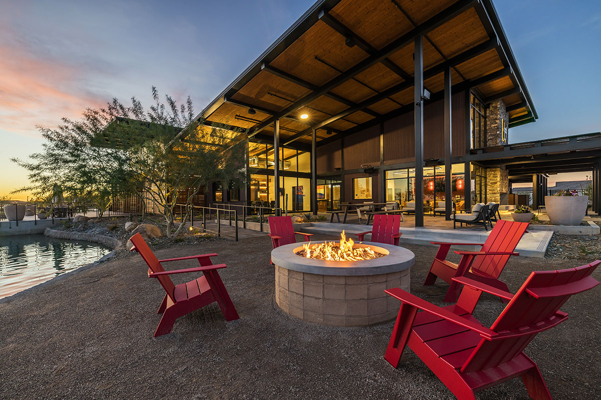 Relaxing amenities can be found throughout Blossom Rock