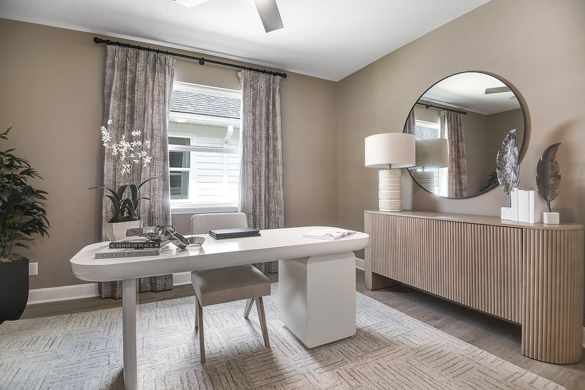 A versatile study in the Augusta floor plan