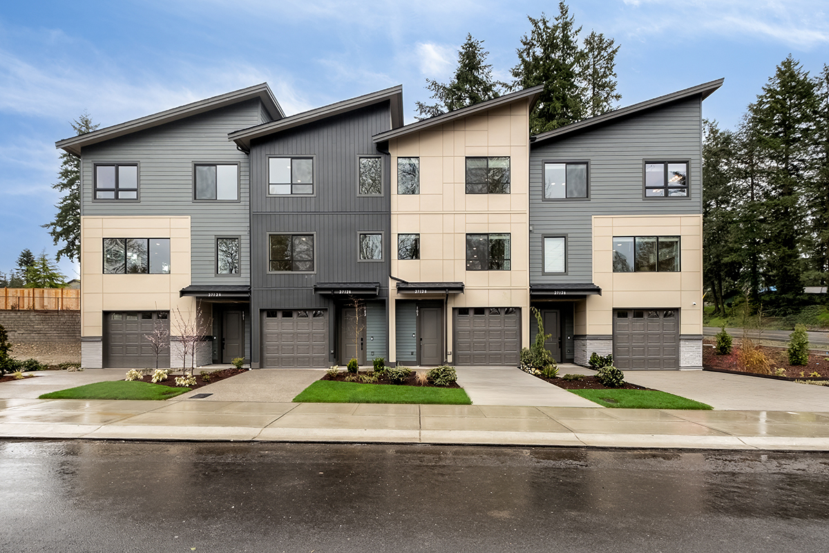 Viridian Towns: Contemporary new townhomes in Covington, WA, that your buyers will love