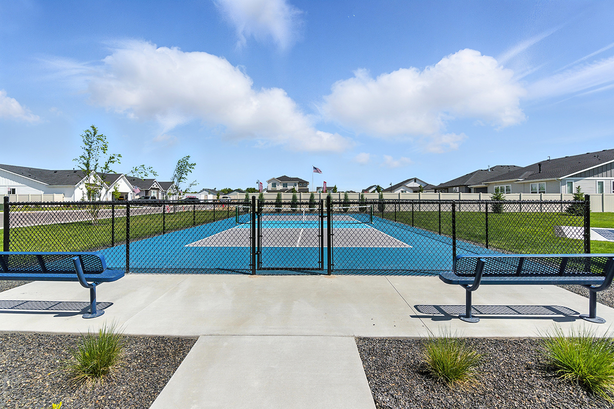 Pickleball courts at Sellwood community 