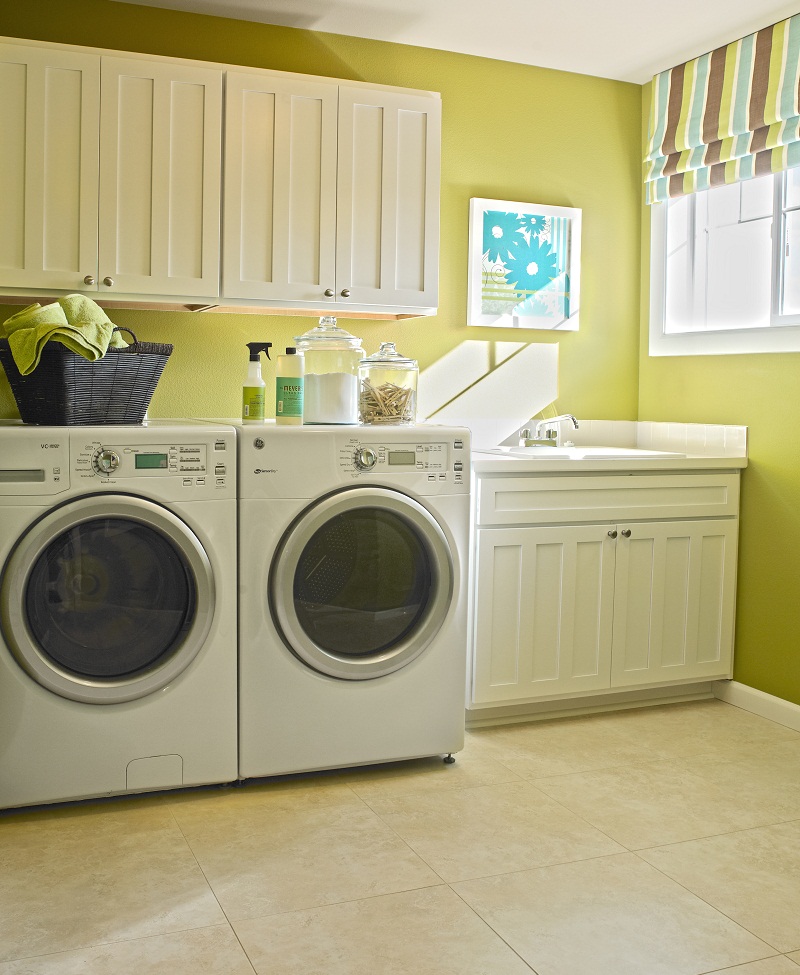 Organized laundry room in Washington