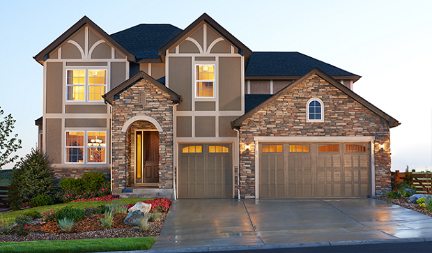 Exterior of two-story home with ample curb appeal