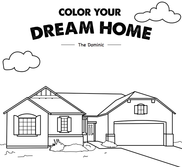 free coloring pages (house)