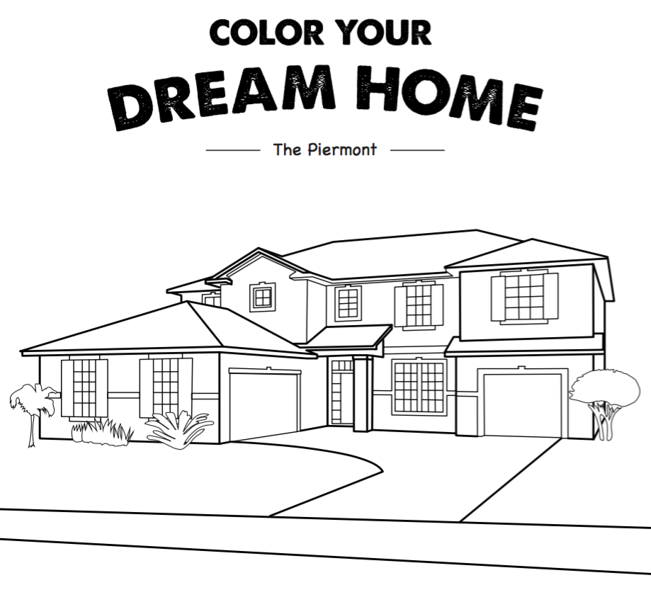 free coloring pages (house)