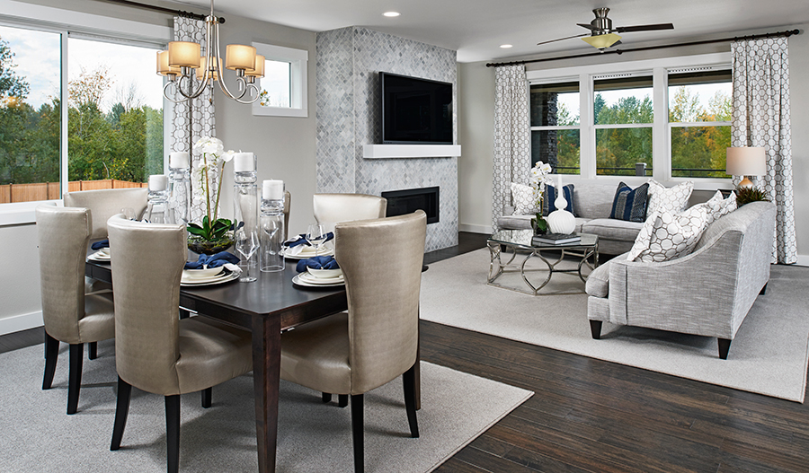 Dining nook and great room