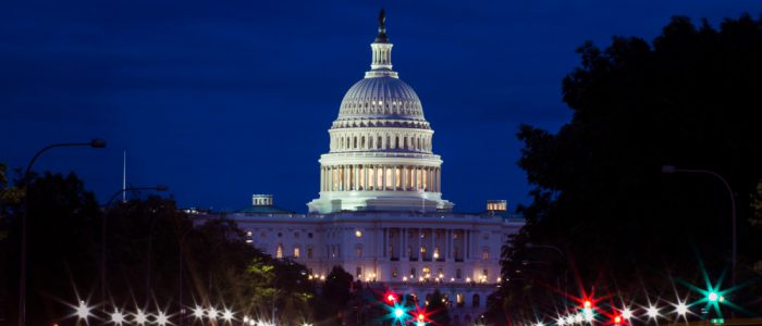 White House at night