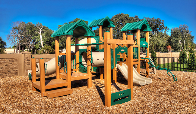 Playground with slides