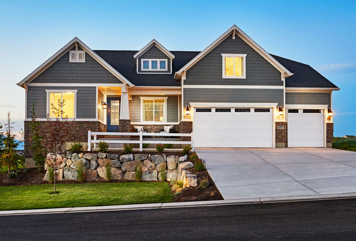 Exterior of home with covered front porch