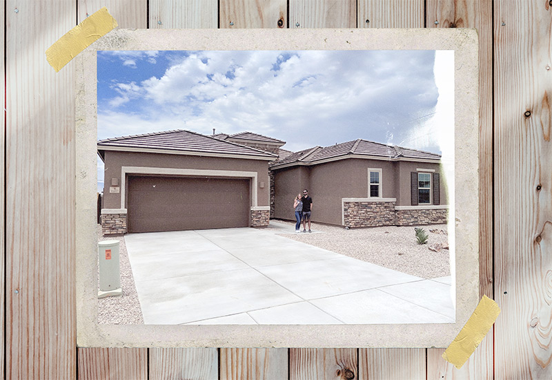 Exterior of ranch-style home