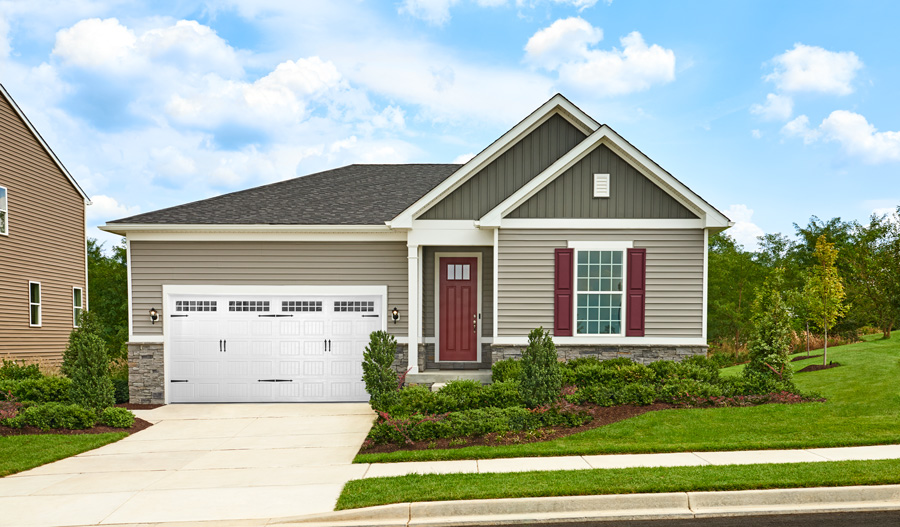 Exterior of ranch-style home