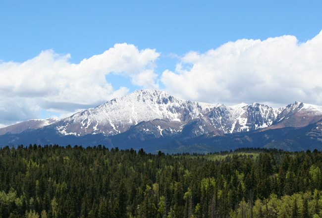 Snow-capped mountains