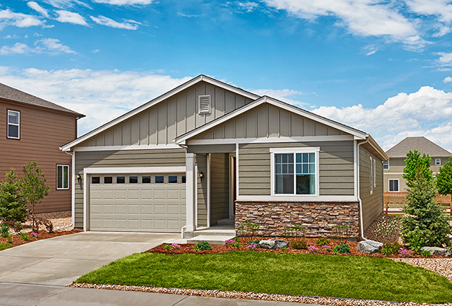 Exterior of ranch-style Onyx floor plan