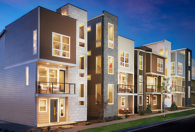 Exterior of Cityscape Collection homes