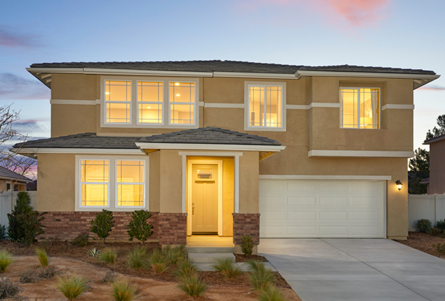 Front of two-story Tourmaline home