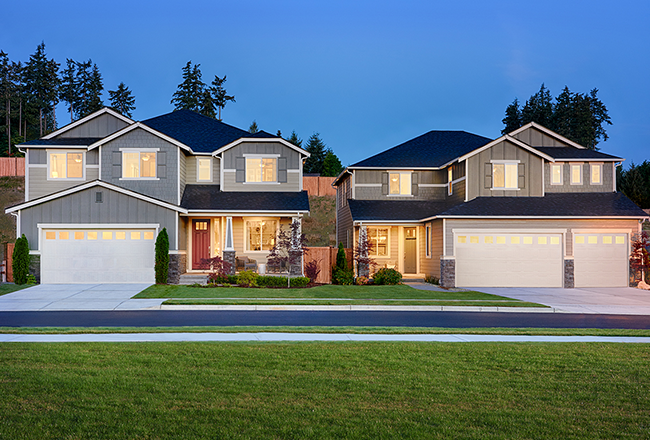 Two homes next to each other