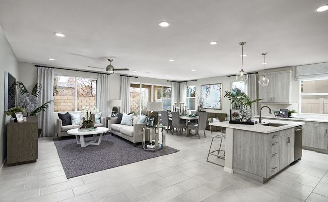 Agate model home great room