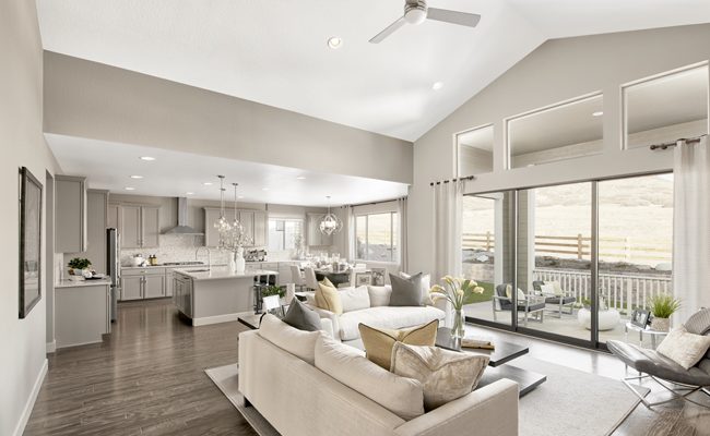 Melody model home great room