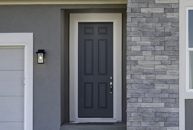 Standard 6-panel front door design