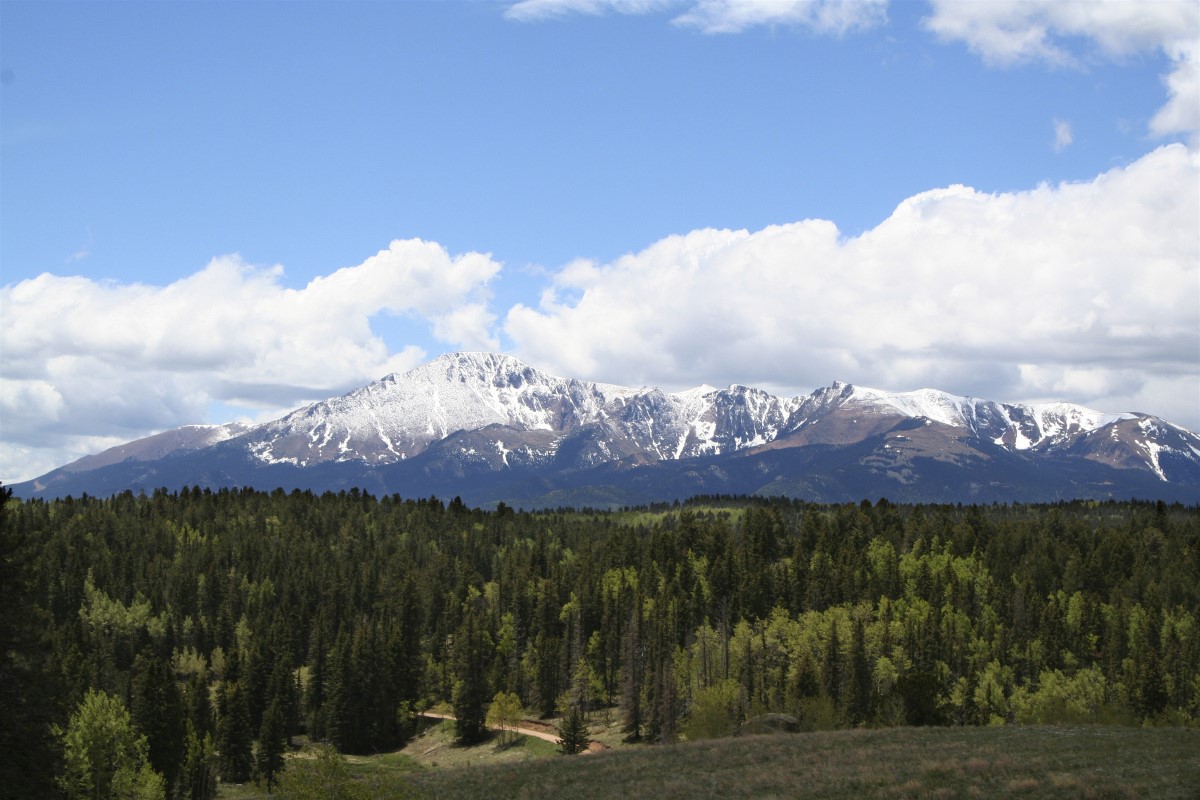 View of Pikes Peak from Colorado Springs