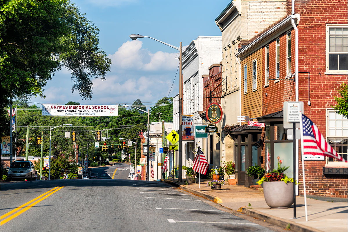 Main Street of an Anytown, U.S.A.