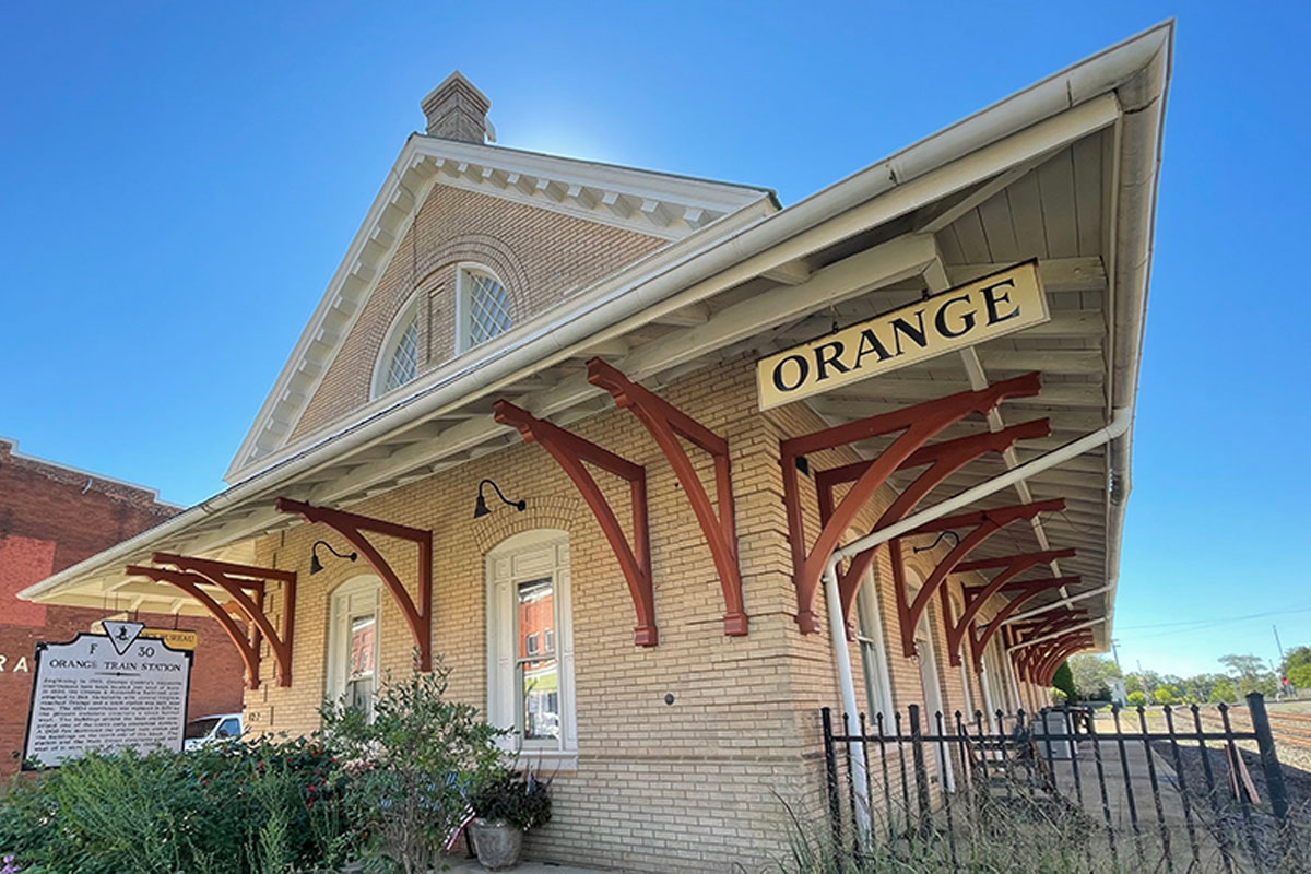 Orange County train depot in Northern Virginia