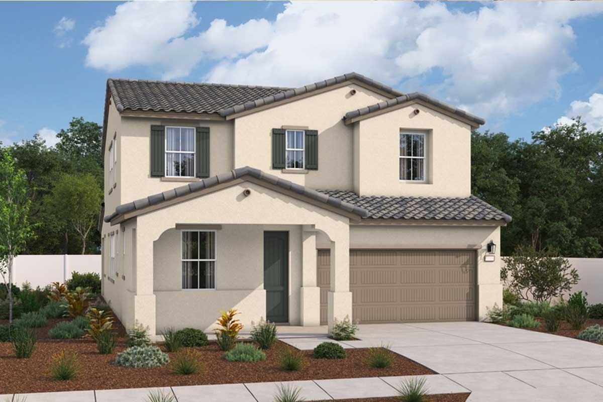Exterior of an eye-catching new home