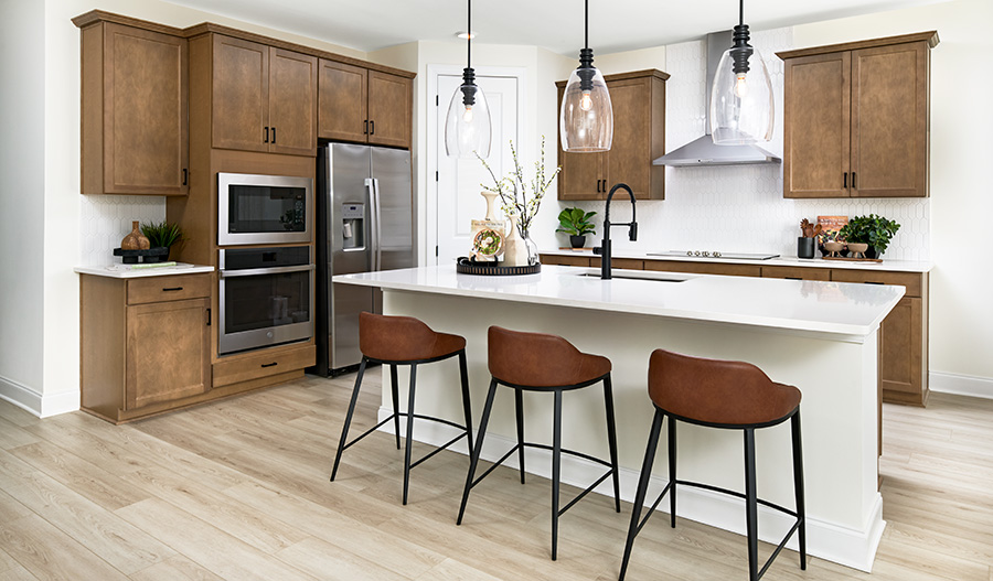 A beautiful kitchen with a convenient center island