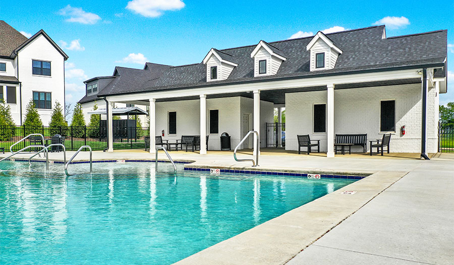 Pool at one of Richmond American's luxury communities