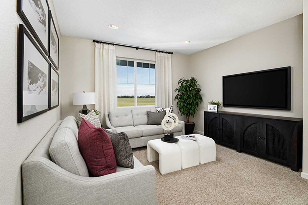 Living space with ample natural lighting