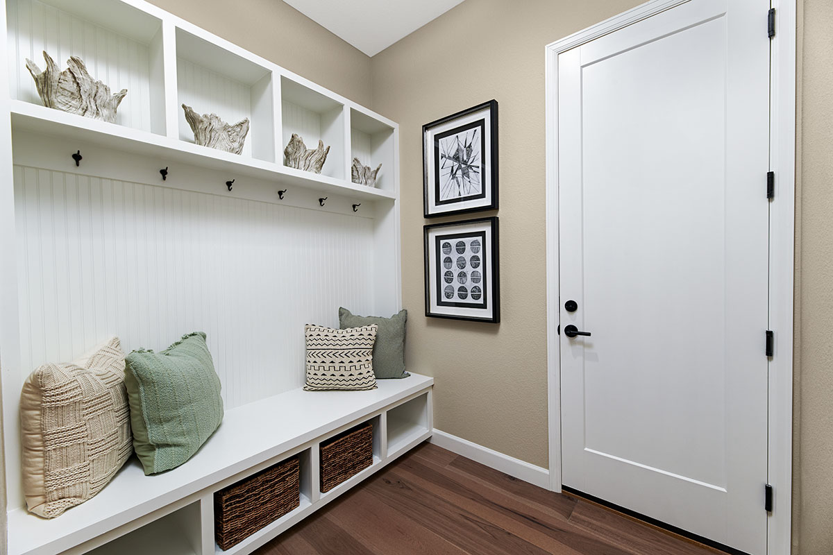 Mud room in a beautiful home