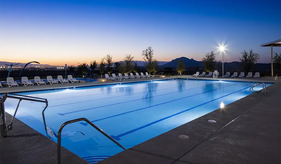 Community pool at the Cadence masterplan