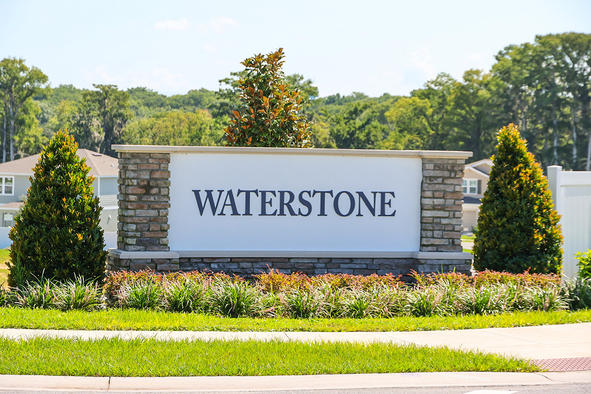 Waterstone community sign
