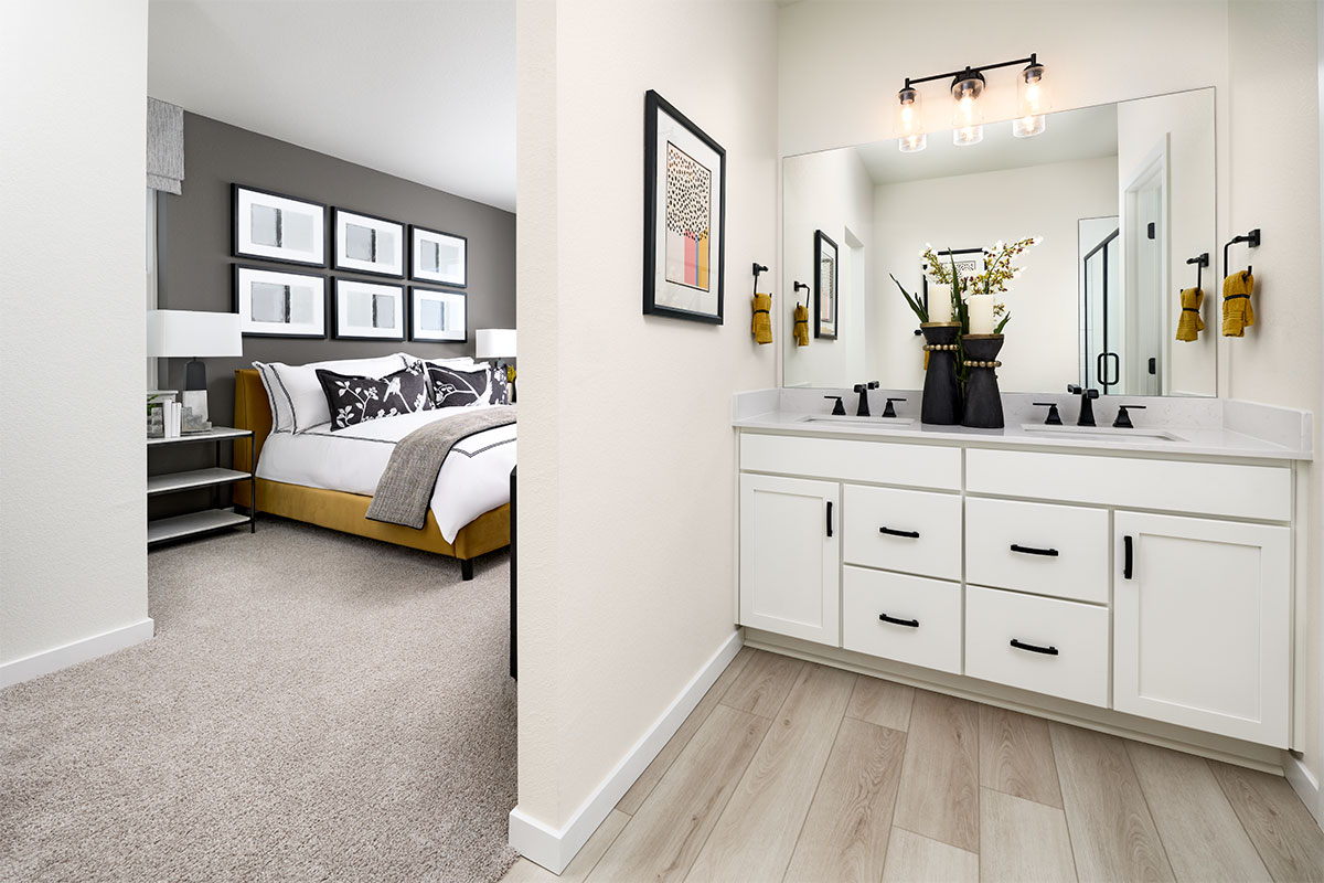 Private bathroom off of the primary bedroom gives you space away