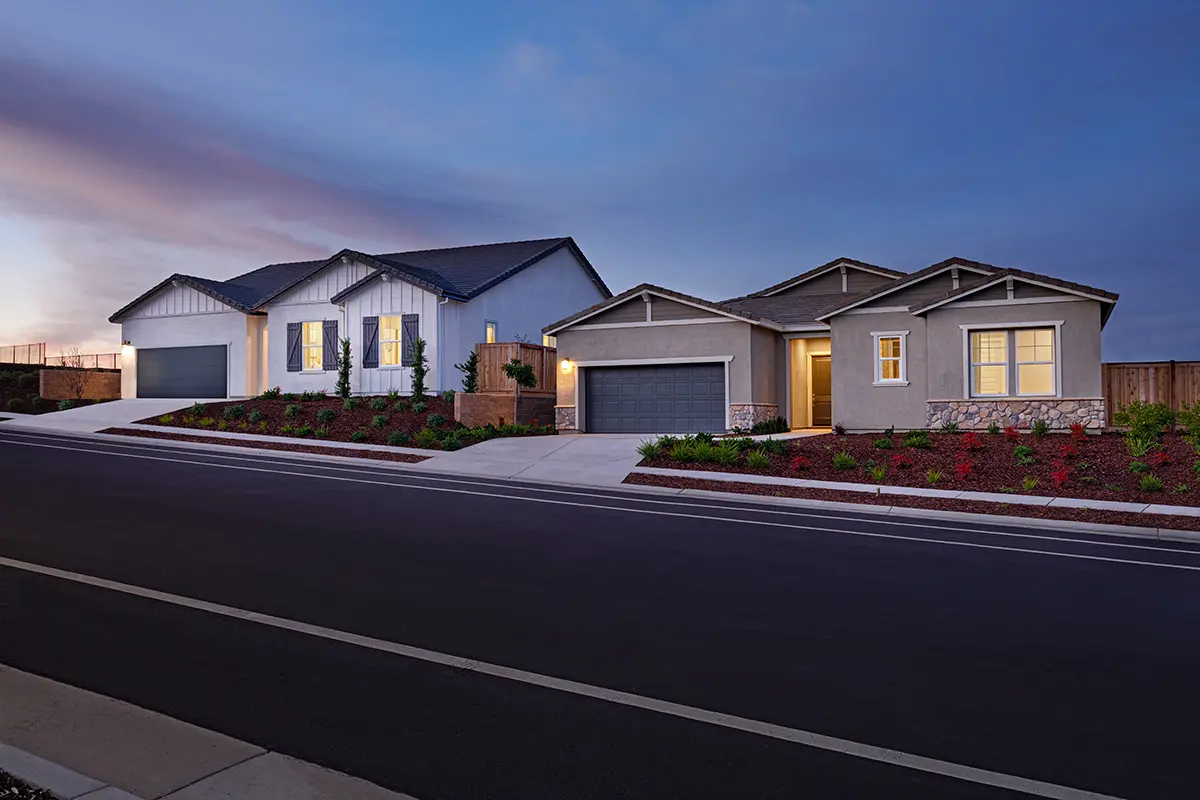 Streetscape showing a variety of home exteriors